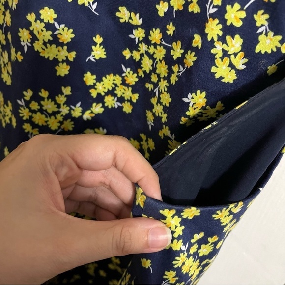 Draper James Love Circle Swing Dress Cherry Blossom Blue Yellow Plus Size 22 B - Picture 11 of 13